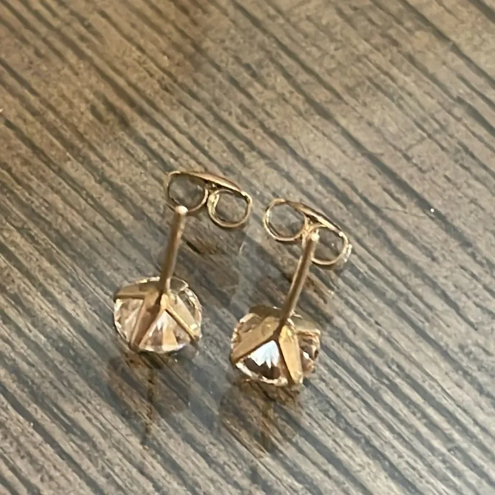Sterling Silver Stud CZ Earrings
